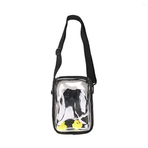 Bag PVC transparenta axelväskor för kvinnor Rensa kvinnliga handväskor Vattentät shoppingväska Bolsa #BL4