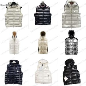 2024Multi Style Winter Mens down Vest Fashion Designer Men Gilet nfcバッジ卸売小売男性パフジャケット無料輸送ジレットサイズ1-5