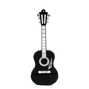 Gitar Serisi USB 2.0 Flash Drive Gerçek Kapasite Mavi Silikon Kalem Drive Müzik Hediye Bellek Çubuğu 64GB/32GB/16GB/8GB/4GB U Disk