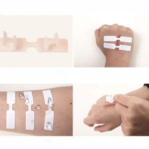 20pcs/conjunto de encerramento de feridas Plays de pele de gesso Mini banda de banda Ajuda para falhas médicas de primeiros socorros curativos de vestir bandagens adesivas