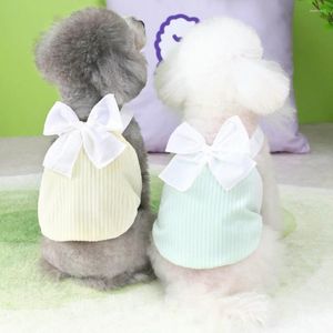 Abbigliamento per cani Principessa per animali domestici Abito a palloncino Primavera Estate Gatto Dolce Gonna con fiocco Bowknot Piccolo gilet di design carino Vestiti per cuccioli Barboncino Pomerania