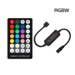 2024 Mini RF 17/8 Keys LED-stripkontroll för RGB/RGBW/RGBWW/CCT/RGB+CCT 4PIN/5PIN/6PIN LED-bandljus DC5-24VMINI RF LED-band Ljuskontroller
