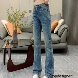 Designer South Oil High Quality CE Back Trouser Hem Beaded Edge Women's Micro La denim Pants New Slimming Correct 9044