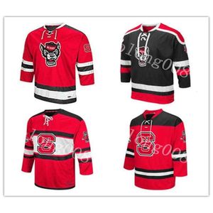 24s 2020 Niestandardowy NC Wolfpack Hockey Jersey Hafted Szygowany Dostosuj dowolny numer i koszulki z nazwiskami