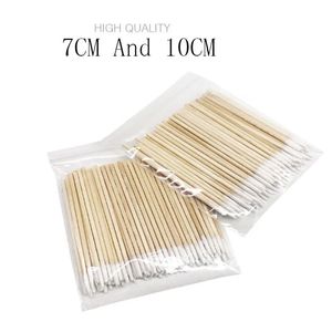 1000 contagens Microblading Cotton Swab Swabs de algodão ponta ponta ponta ponta de algodão Sticks de madeira Aplicador de algodão 240323