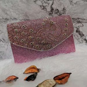Designer Luxury fashion Diamond Clutch Bags Dinner New Flash Material Water Diamond Box Bag Womens Handheld Bag Straight