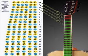 T1213121 ultrasottile chitarra acustica chitarra elettrica collo fingerplate scala musicale adesivi Parti di chitarra accessori per strumenti 5P6870596