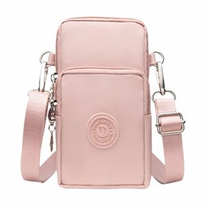 Nya kvinnor Mobile Phe Bag Nyl Cell På Bag Coin Purse Strap Shoulder Bag Small Crossbody Bags For Women Wallet Travel Purse V0er#