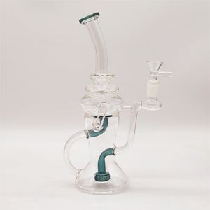 2024 Heady Glass Neo Fabランダムリップカラー11インチ大規模ガラスボングウォーターパイプボンタバコ喫煙チューブ14mmボウルダブリグリサイクラーバブラーパイプ