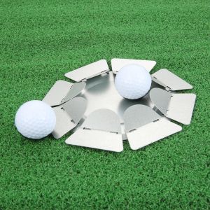 AIDS 1PC AllDirection Golf Putting Cups Metal Golfer Club Practice Hole inomhus/utomhusträning Aid 7 -tum Golf Acessory