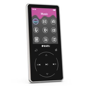 Novo metal original Ruizu D16 Bluetooth MP3 Player 2.4inch 8 GB de videoclipe HiFi Player com FM Radio E-Book Speaker embutido
