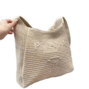 Casual Designer Väskor för kvinnor Wicker Woven Fashionable Cross Body Bag Straw Single dragkedja Väskor Män trendig helgens semester resor bärbar till05 B4