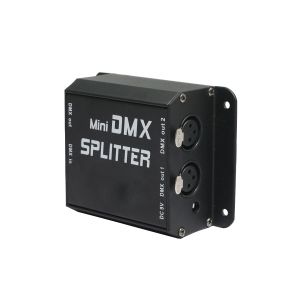 2CH DMX Ayrıştırıcı DMX512 Işık Aşama Işıkları Sinyal Amplifikatörü 2 Yolu Distribütör Ticari Aydınlatma