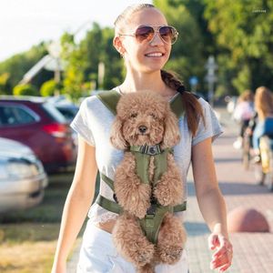 Mochila ajustável para cães e gatos, bolsa esportiva para caminhadas ou viagens, peito para animais de estimação, grande