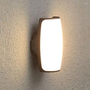 Lampada da parete a LED Luce esterna impermeabile IP55 Portico Giardino Interno Camera da letto Comodino Decorazione Illuminazione Alluminio