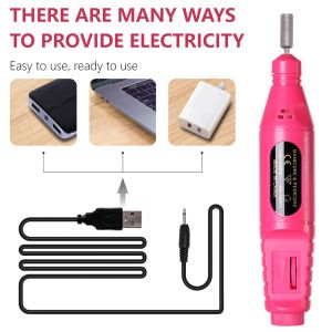 Professionell elektrisk nagelborrmaskin Manikyrverktyg Pedicure Drill Set Portable Nail File Nail Drill Equipment