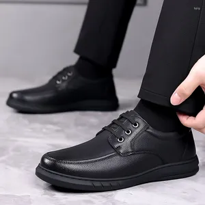 Casual Shoes Leather Men Oxford Business Formal Dress Shoe Designer Loafers Vuxen Slip On Office Work