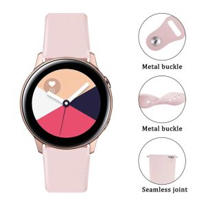 Pulseira de 20 mm/22mm para o Samsung Gear S3 Frontier Huawei GT 2/3 Pro Silicone Bracelet Galáxia Relógio 6/5 Pro/3/Ativo 2/4/Banda Clássica