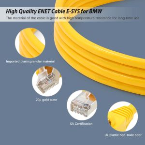 ESYS ENET Cable For BMW F-serie Refresh Hidden Data ICOM Coding ECU Programmer OBD OBD2 Scanner Car Diagnostic Auto Tool