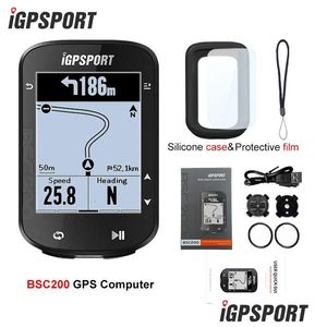 Fahrradcomputer Igpsport Bsc200 GPS-Fahrradcomputer Drahtloser Tachometer Fahrrad Digital Ant Routennavigation Stoppuhr Radfahren Kilometerzähler Othpj