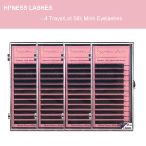 4 MAKTER/LOT CASHMERE MEGA VOLUME FANS EYCLASS SILK MINK MINK LASHES Premium Soft Lashes 3D Individuella klassiska ögonfransar