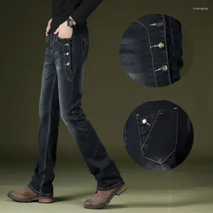 Мужские джинсы, брюки, узкие прямые брюки, расклешенные брюки свободного покроя, джинсовые брюки, винтажный диско-джинс в стиле 60-х, 70-х годов