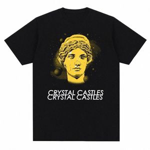 men Casual Crystal Castles Fi Print T Shirt Casual Crew Neck Streetwear Short Sleeve Plus Size T Shirt Women 101m#