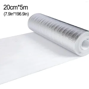 Window Stickers 1Roll Radiator Reflective Film Multi-Function Insulating Protection Pad 3mm Thickened Aluminum Foil Pearl Cotton Insulation