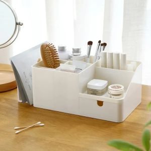 New Desk Stretchable Box Office Organizer Bins Storage Holder Desktop Pencil Pen Sundries Stationery Office School Supplies