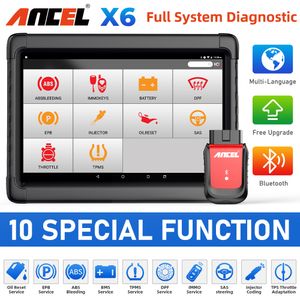 ANCEL X6 OBD2 Automotive Scanner All System Diagnose EPB DPF Oil Reset ECU System ABS TPS Airbag SAS OBDII Car Code Reader Tool