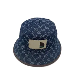 Retro Hats Projektanci Kobiety Klasyczny nowoczesny modny czapka wiadra dla mężczyzn Letter Summer Purecolor Sunlight Cappello Elite Charm FA0120 H4