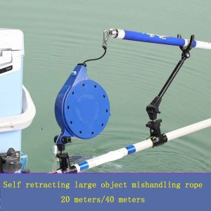 Tools Automatic Expansion And Contraction Box Type Protective Rod And Anti Detachment Rope For Fishing Slide