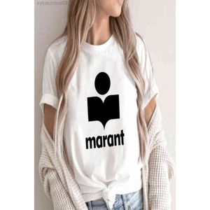 Marant femme tshirt dla kobiet ponadwymiarowa bawełna harajuku t koszula oneck przyczynowe tshirts moda marka luźna tee g2203102202840