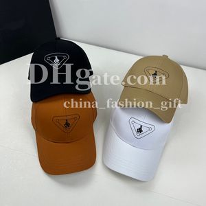 男性のためのデザイナー野球帽Luxury Embroidery Hat Golf Cap Triangle Canvas Hat夏のカジュアルハット旅行Sunhat