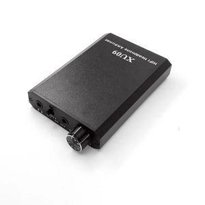 2024 XU09 Mini Audio HiFi hörlurarförstärkare Portable Earphone Aux i port 3.5mm Stereo Jack Metal Case Big Power for Musicfor Portable HiFi hörlurar