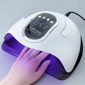 SUN X10MAX Professional UV LED Nail Lamp for Manicure 280W Gel Polish Drying Machine with Large LCD Touch Smart Nail Dryer Tools 240318