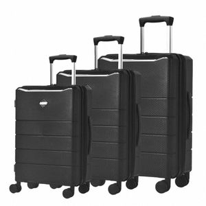 22 inch PP material lightweight hard shell carry lage spinner wheeled trolley bag travelling bags trolley lage j1Ou#