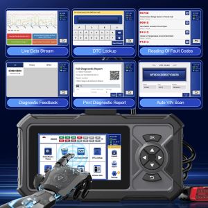 MUCAR CDE900/CDE900 PRO OBD2 AUTO DIAGNOSTYCZNY Skaner narzędzi samochodów Pełny system 28 Resetuj czytnik kodu Skanowanie Skanowanie 2+32G aktualizacja Wi -Fi