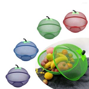 Storage Bottles Mesh Fruit Basket With Cover Lid Durable Tray Drainage Washing Drain Kitchen Counter