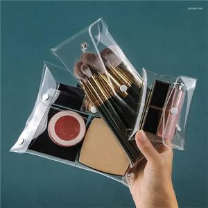 Storage Bags Makeup Bag Clear Organizer Cosmetic Travel Portable Brush Case Set PVC Transparent Pen Bath Toiletry Wash
