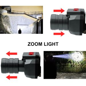 Zoom Rechargeable Flashlight LED Headlights High Power Sensor Light Headlamp Head-mounted Searchlight with USB Charging Outdoor