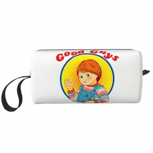 good Guys Chucky Travel Toiletry Bag for Women Child's Play Doll Cosmetic Makeup Bag Beauty Storage Bags Dopp Kit Case Box I4VJ#