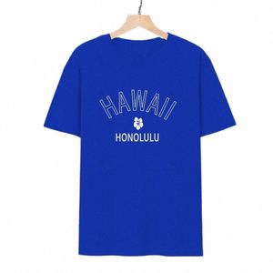 Malibu Catch Wave Çiçek Baskı Plus Boyut Kadınlar T-Shirt Retro Retro Rahat Yuvarlak Boyun Üst Fi İsisiz Street Bluz V9C1#