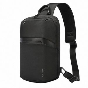 bange Sling bag for Men Black Crossbody Bags men for 7.9" iPad Waterproof Shoulder Bag USB Charging Chest Pack b1cW#