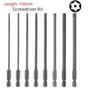 1Pc 150mm Long-T40 Magnetic Torx Screwdriver Bits Set Electric Screwdriver Head,T8,T9, T10,T15,T20,T25,T27, T30,T35,T40