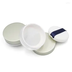 Garrafas de armazenamento 500pcs 30g vazio reutilizável pó solto recipiente compacto DIY maquiagem caso com elástico net peneira sopro