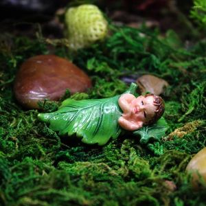 Garden Decorations Fairy Statue Ornament Decor Flower Baby Ornament Flowerpot Miniature Harts Figures för