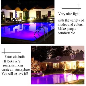 RGB LED Yüzme Havuzu Işığı 30W 36W 45W 54W IP68 Su geçirmez AC/DC12V Açık RGB Sualtı Işık Havuz Led Piscina Luz Spotlight