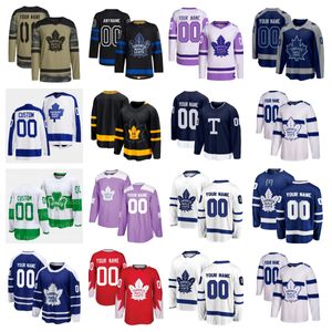 Hockey Jerseys Maples Leafses Men Women Youth Auston Matthews John Tavares William Nylander Mitchell Marner Max Domi Tyler Bertuzzi Ryan Reaves Morgan Rielly