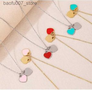 Pendant Necklaces Gold Necklace For Women Trendy Jewlery Designer Cute Necklaces Fashion luxurious Heart Pendant Necklaces GiftsQ240330